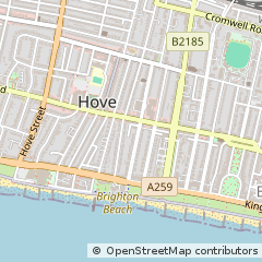 Map of Hove, East Sussex