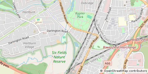 Map of Stockton-on-Tees