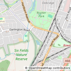 Map of Stockton-on-Tees