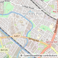 Map of Birmingham, West Midlands