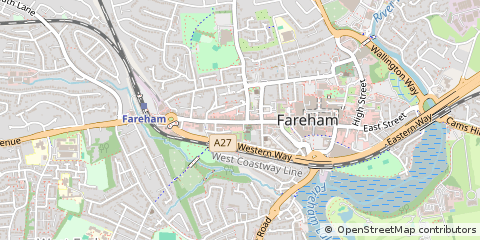 Map of Fareham