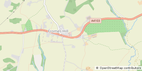 Map of Ledbury, Herefordshire