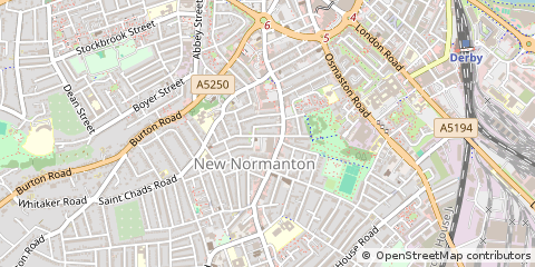 Map of Derby
