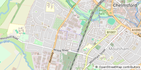 Map of Chelmsford, Essex