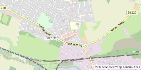 Map of Doncaster, South Yorkshire