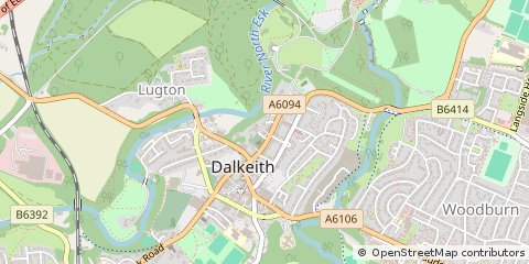 Map of Dalkeith