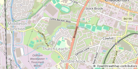 Map of Chadderton, Greater Manchester