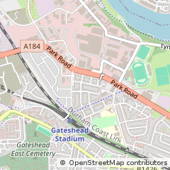 Map of Gateshead