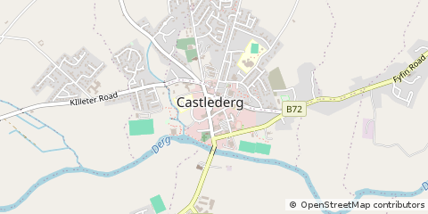 Map of Castlederg, Co. Tyrone