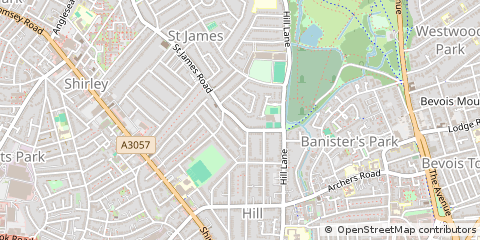 Map of Southampton, Hants