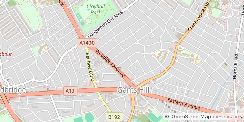 Map of Ilford