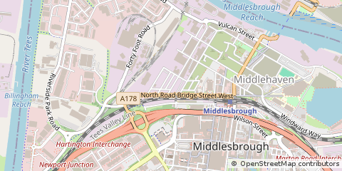 Map of Middlesbrough