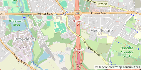 Map of Dartford, Kent