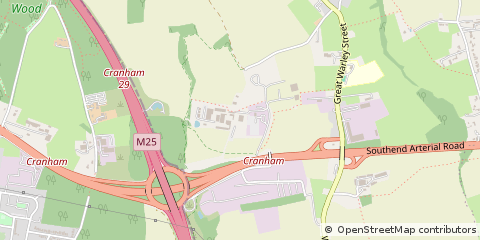 Map of Brentwood, Essex