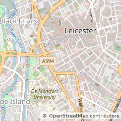 Map of Leicester