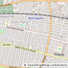 Map of Hove, East Sussex