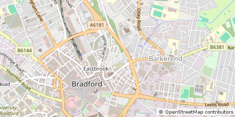Map of Bradford
