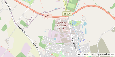 Map of Ashby-DE-LA-Zouch