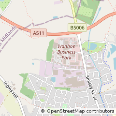 Map of Ashby-DE-LA-Zouch