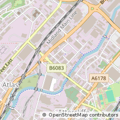 Map of Sheffield, South Yorkshire