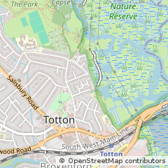 Map of Southampton, Hampshire
