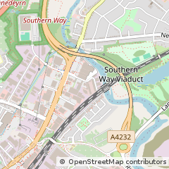 Map of Cardiff