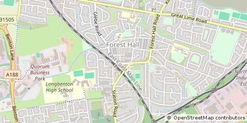 Map of Newcastle Upon Tyne