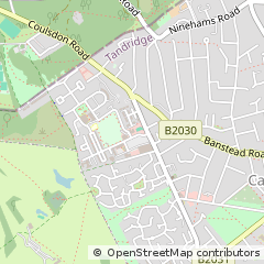 Map of Caterham, Surrey