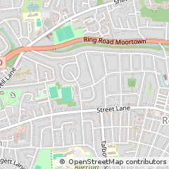 Map of Leeds, West Yorkshire