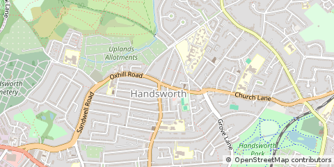 Map of Birmingham, West Midlands