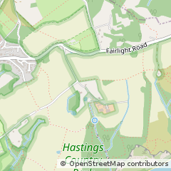 Map of Hastings, East Sussex