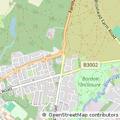 Map of Bordon, Hampshire