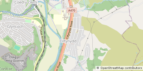 Map of Pontypridd