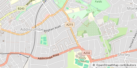 Map of Croydon