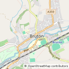 Map of Bruton, Somerset