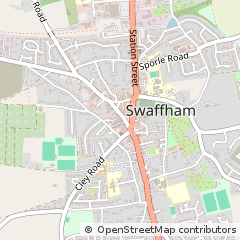 Map of Swaffham, Norfolk