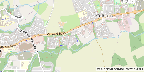 Map of Catterick Garrison, North Yorkshire
