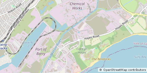 Map of Sully, The Vale of Glamorgan