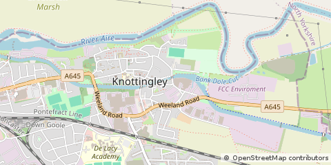 Map of Knottingley, West Yorkshire