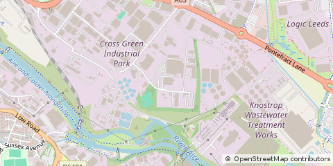 Map of Leeds, West Yorks