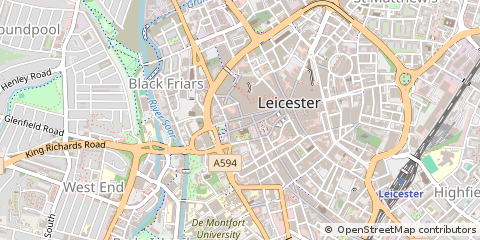 Map of Leicester