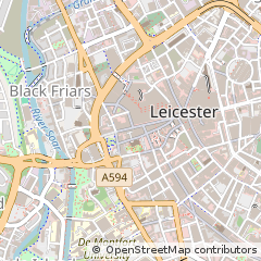 Map of Leicester