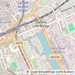 Map of Cardiff