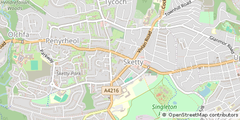 Map of Swansea