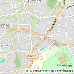 Map of Swansea