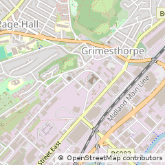 Map of Sheffield, South Yorkshire