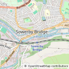 Map of Sowerby Bridge, West Yorkshire
