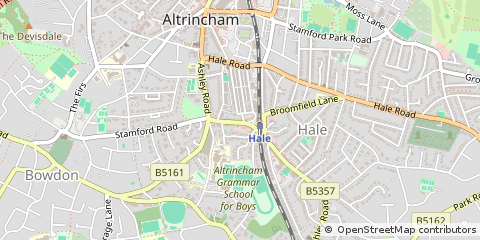 Map of Altrincham