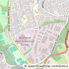Map of Redditch, Worcestershire