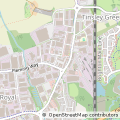 Map of Crawley, West Sussex